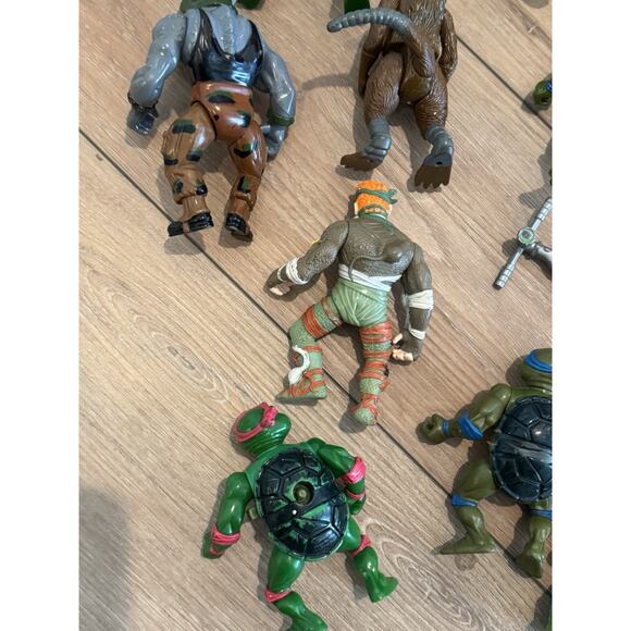 Vintage Teenage Mutant Ninja Turtles Tmnt Action Figure Lot 80s 90s Playmates - Picture 9 of 16